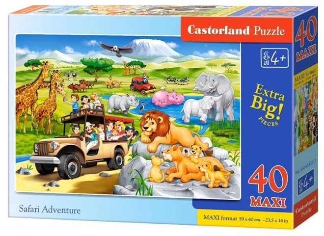 Adventure on Safari floor puzzle for kids