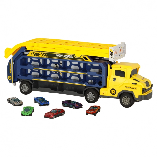 Race Track Set with Car Transporter