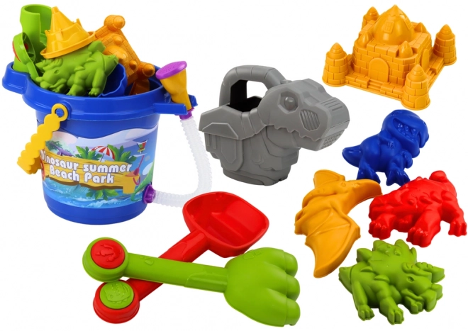 Dinosaur Sand Play Set with Bucket and Shower