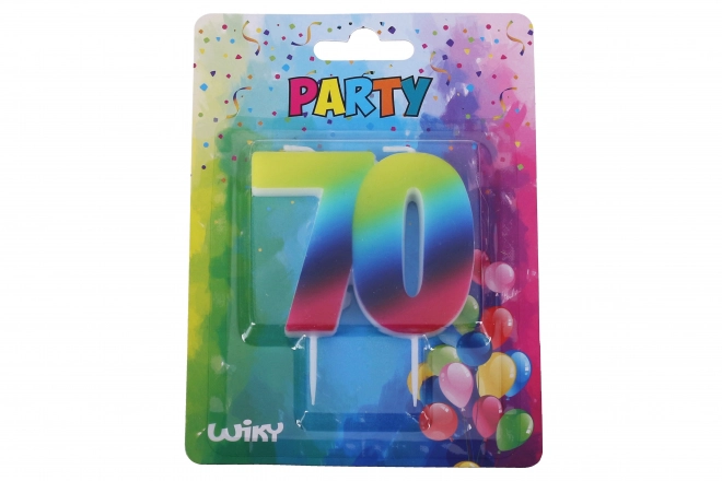 Party Candle Rainbow Number 70