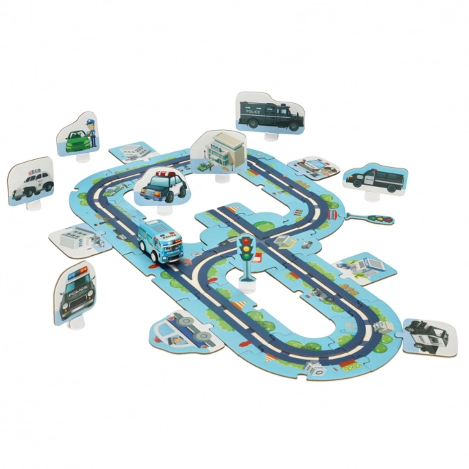 City Police Puzzle Track Set