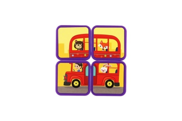 Magnetic Puzzle Board - Transportation Theme