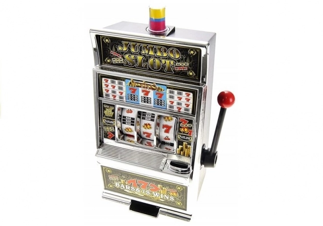 casino slot machine piggy bank toy with sounds