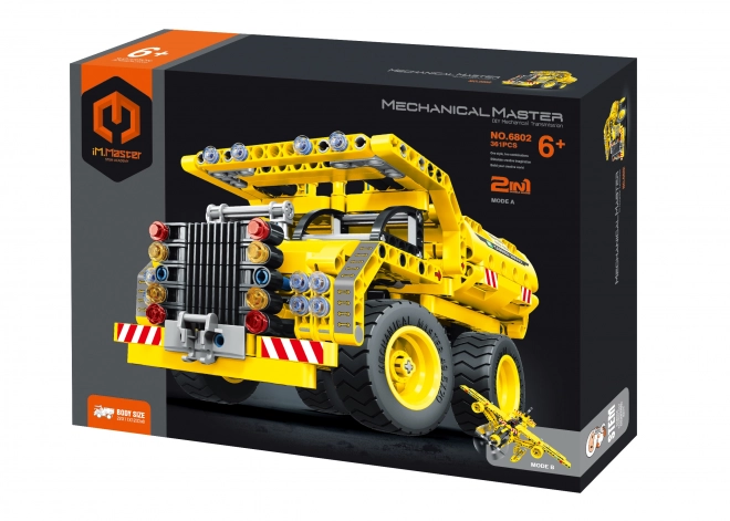 Imaster 2-in-1 Construction Set: Dump Truck and Airplane