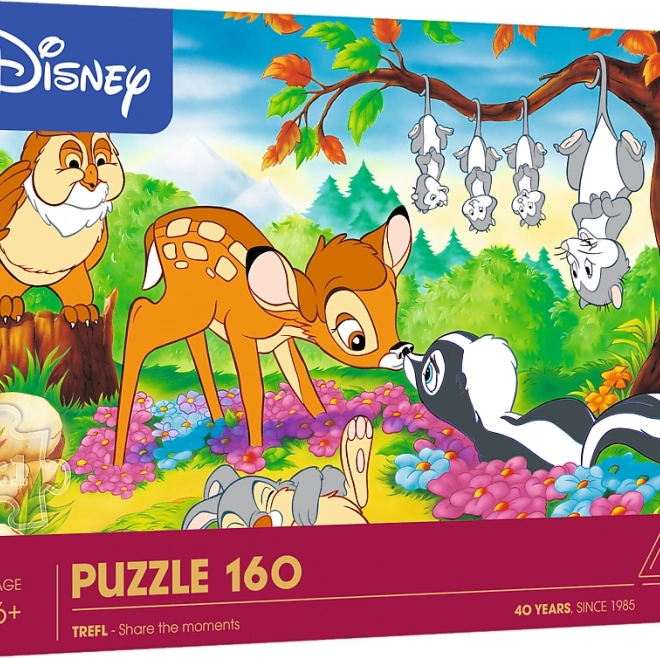Puzzle Bambi és az erdei barátok 160 darab