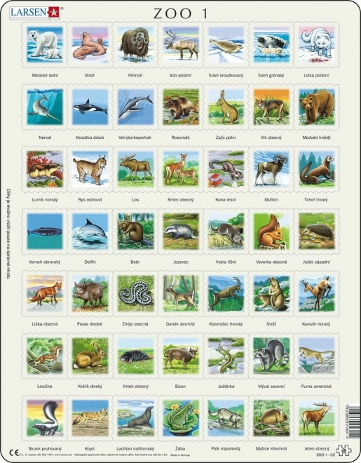 Larsen Puzzle Animals of the Northern Hemisphere