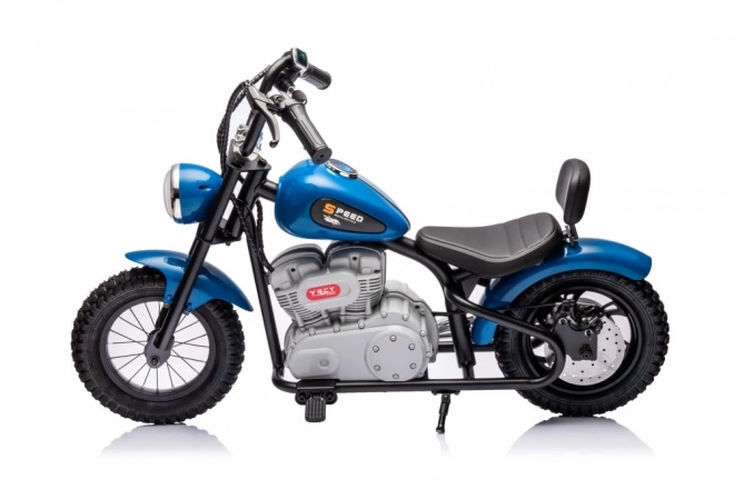 Electric Ride-On Blue Motorcycle