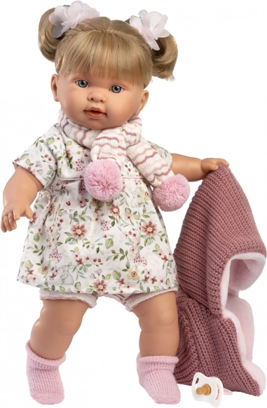 Realistic Doll Llorens Alexandra with Sounds, Soft Body, 42 cm