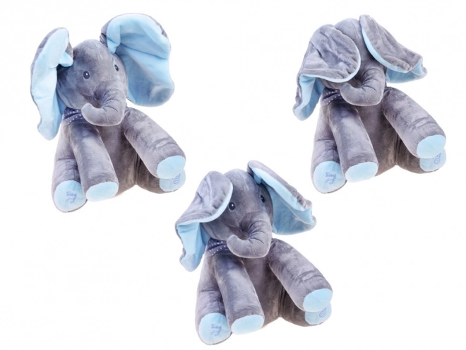 Interactive Plush Elephant Toy – Red