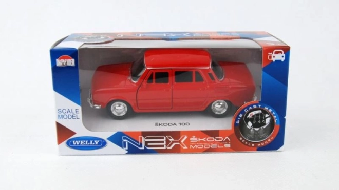 Welly Škoda Favorit 1:34 Red Model Car