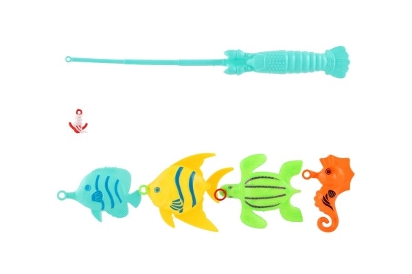 Fishing Game with Rod - Colorful Fish Set