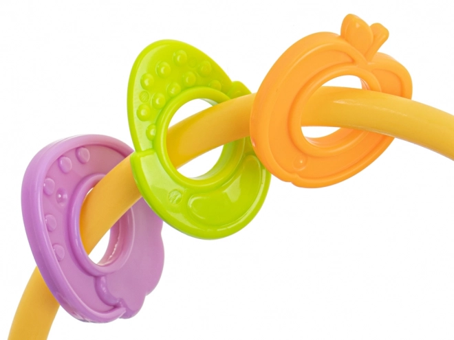 Turquoise Sensory Teether Rattle for Babies