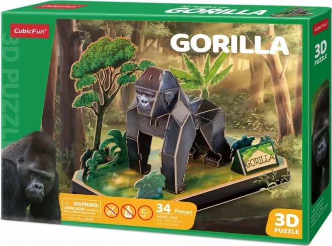 3D Puzzle Animals - Gorilla