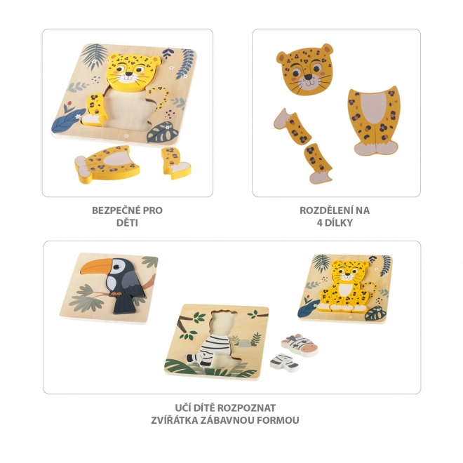 Wooden Puzzle - Leopard