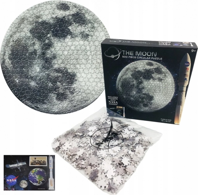 NASA Moon Circular Puzzle 500 Pieces