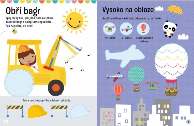 Velké samolepky pro malé ruce - Silné stroje