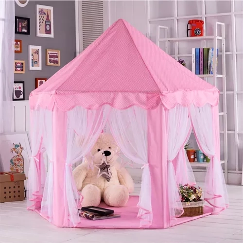 Pink Children's Tent Palace for Home and Garden