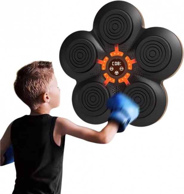 Musical Boxing Machine on Wall with LED Lights