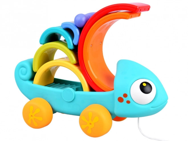 Rainbow Chameleon Montessori Puzzle