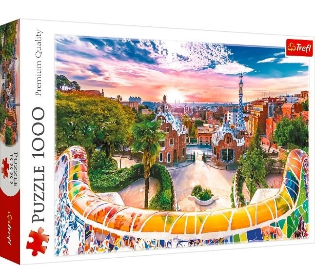 Sunset Over Barcelona Jigsaw Puzzle