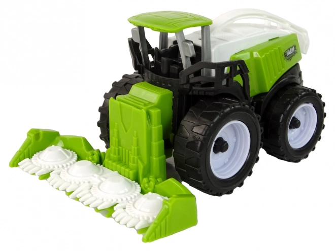 Green Farm Toy Tractors Set