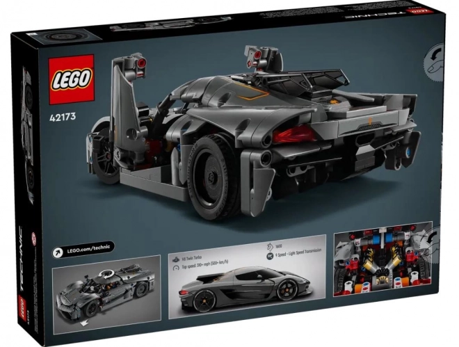 Gray Hypercar LEGO Technic Koenigsegg Jesko Absolut