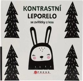 Kontrastowe leporello z leśnymi zwierzątkami