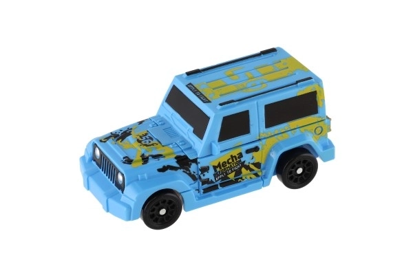 Transforming Robot and Car Toy - Blue