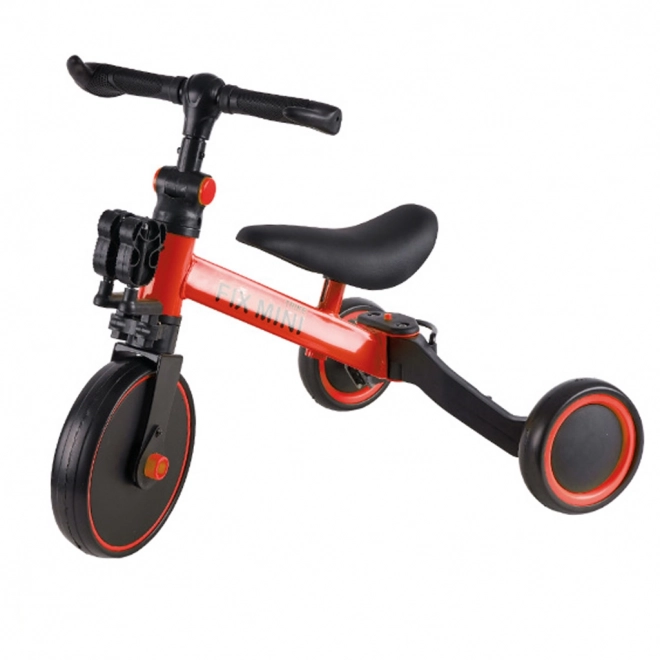 3-in-1 White Trike Fix Mini Tricycle – Red