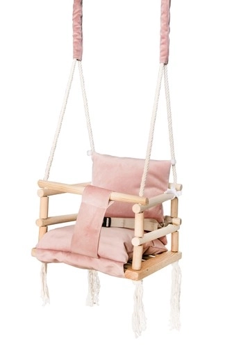 Gray Baby Swing – Pink