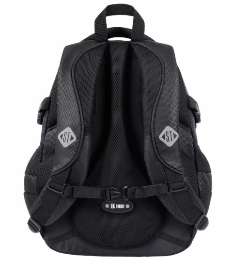 Youth school backpack with four compartments