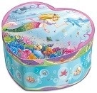 Heart Shaped Music Box with Mermaid