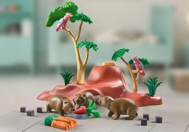 Set figura Playmobil Wiltopia rifugio per i wombat