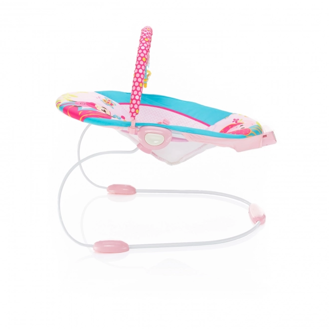 Vibrating Baby Bouncer Happy Safari Pink