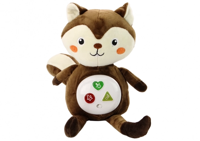 Interactive Plush Squirrel Lullaby Toy with Melodies