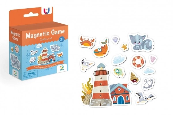 Magnetic Game Cat and Lighthouse