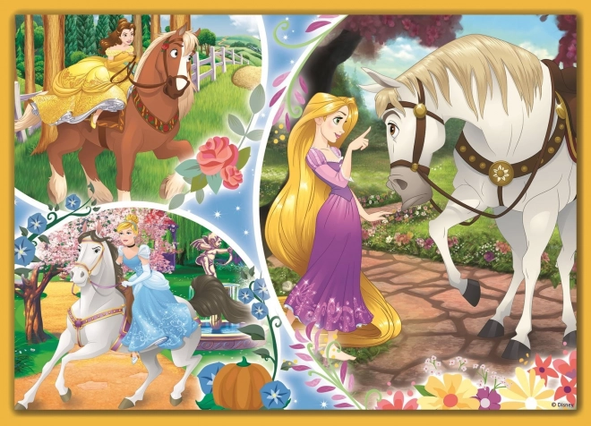 Trefl Disney Princess Happy Day 4-in-1 Puzzle Set