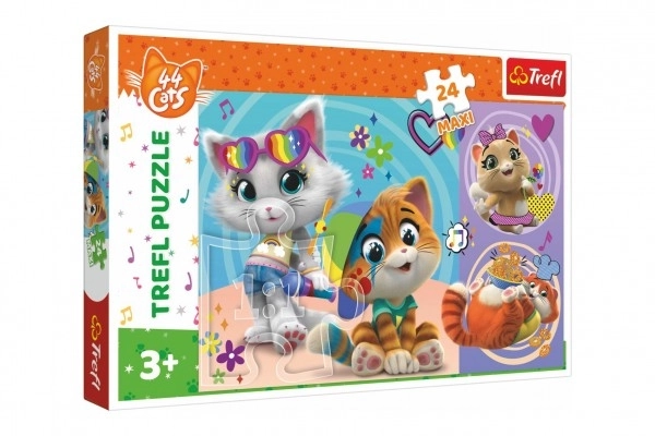 Trefl Puzzle 44 Cats: Happy Kittens Maxi