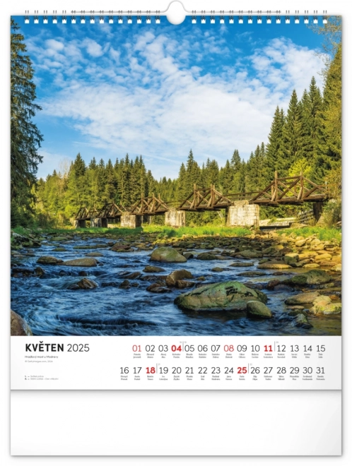 Wall Calendar Bohemian Forest 2025