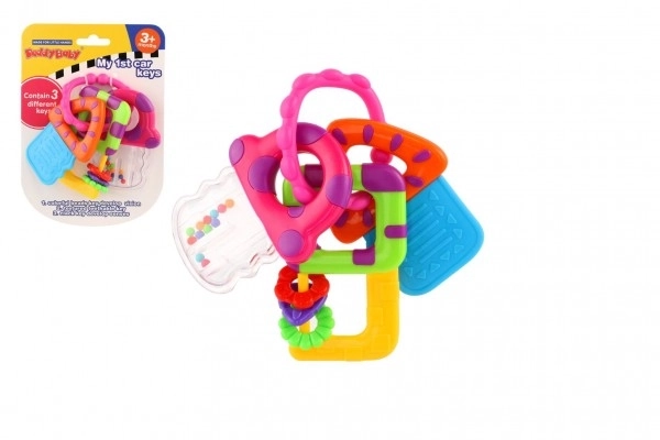 Baby Teething Rattle Key Set