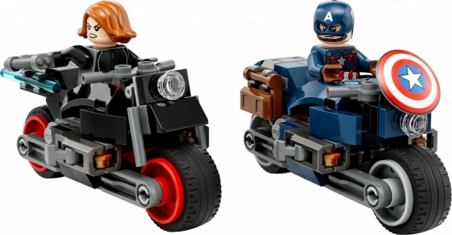 Lego Marvel Black Widow and Captain America Motorcycles