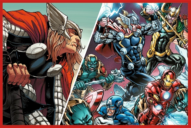 Marvel Avengers World Defenders 2x200 Piece Puzzles