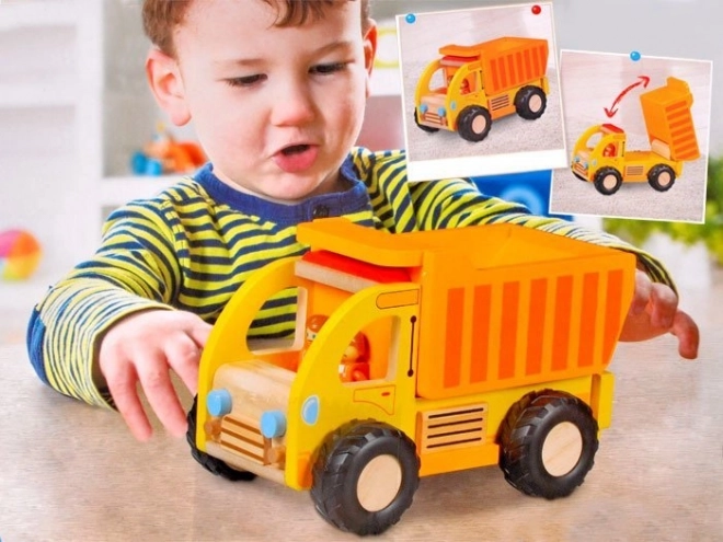 Wooden Dump Truck Toy