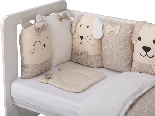 Bubaba Crib Bedding Set Sleep Guardian 12-Piece Beige