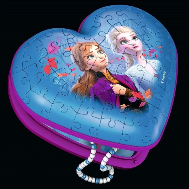 3D Puzzle Heart Frozen 2 Jewelry Box