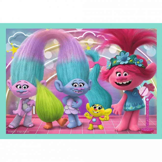 Trefl Trolls World Tour 4-in-1 Puzzle Set