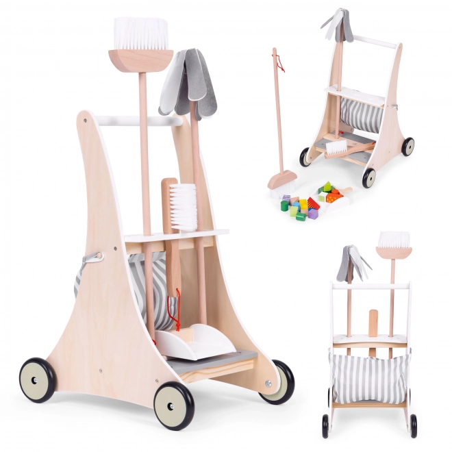 Wooden Cleaning Trolley for Kids