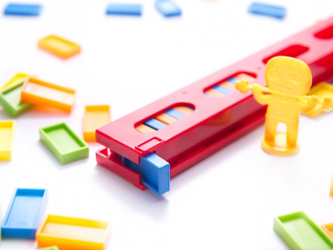 Colorful Domino Train Puzzle – Red