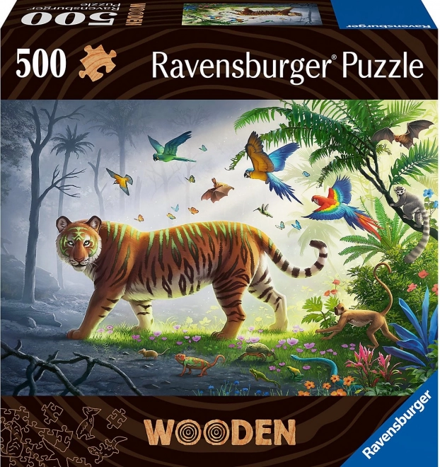 Tiger in the Jungle Wooden Puzzle