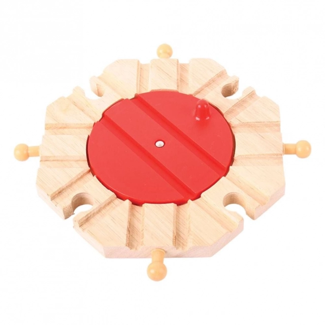 Bigjigs Rail Turntable with 8 Exits